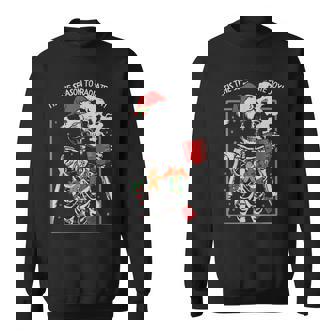 Rad Tech Christmas Xray Tech Skeleton Ribcage Holiday CT MRI Sweatshirt - Monsterry