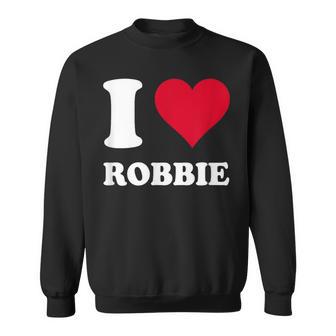 Red Heart I Love Robbie Sweatshirt - Geschenkecke