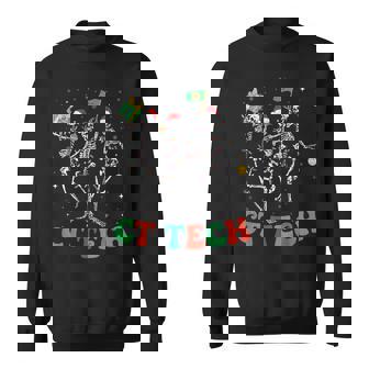 Skeleton CT Tech Computed Tomography Technologist Christmas Sweatshirt - Monsterry