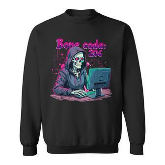 Skeleton Hacker Gamer It Programmer Sweatshirt - Geschenkecke