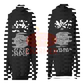 Snake Charmer Snakes Reptile Cobra Rattlesnake Ball Python Sweatshirt - Monsterry