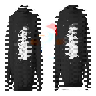 Snowman Doctor Hospital Coat Christmas Xmas Snow EMT Sweatshirt - Monsterry