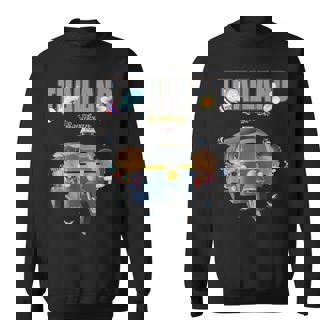 Songkran Festival Water In Thailand Funny & Tuk Tuk Sweatshirt - Monsterry