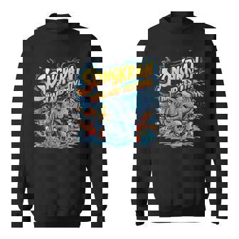Songkran Thailand Festival Water Battle Elephant Sweatshirt - Monsterry