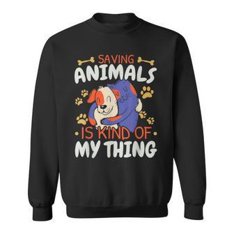 Sparen Tiere Ist Irgendwie Mein Ding Tierrettung Sweatshirt - Geschenkecke