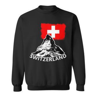 Switzerland Matterhorn Switzerland Alps Sweatshirt - Geschenkecke