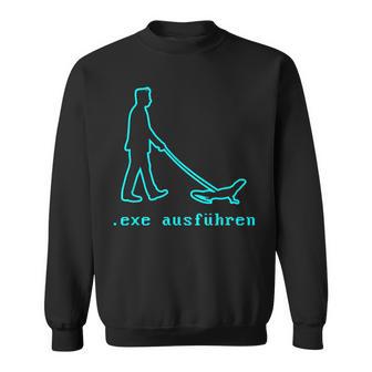 Sys Admin Programmer Computer Scientist Exe Running Sweatshirt - Geschenkecke