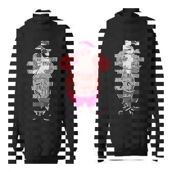 Tattooed Santa Funny Santa With Tattoos Sweatshirt - Monsterry