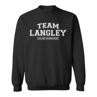 Team Langley Stolzer Familiennachname Nachname Geschenk Sweatshirt - Geschenkecke