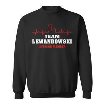 Team Lewandowski Lifetime Member Proud Family Name S Sweatshirt - Geschenkecke