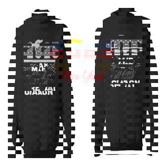 Trump Make New Year Great Again Happy New Years Eve Day 2025 Sweatshirt - Thegiftio UK