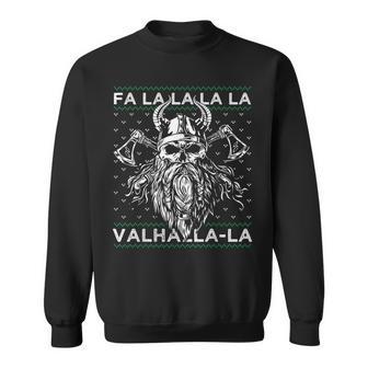 Ugly Christmas Fa La Laalhalla-Laiking Skull Sweatshirt - Geschenkecke