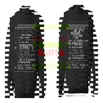 Ugly Nurse Christmas Doctor Santa Claus Xmas Winter Sweatshirt - Monsterry