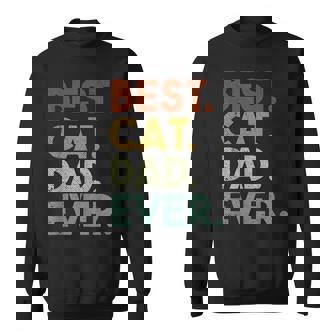 Uomo Best Cat Dad Ever Retro Felpa - Novitaregali