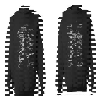 Vintage Patent Print 1911 Outboard Boat Motor Cool Blueprint Sweatshirt - Monsterry