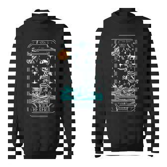 Water Polo Player Waterpolo Sport Skeleton Tarot Card Sweatshirt - Thegiftio UK