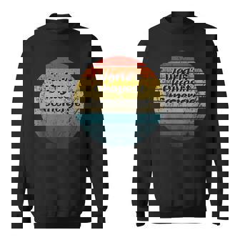 World's Okayest Concierge Vintage Sunset 60s 70s Sweatshirt - Monsterry