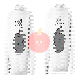 Apples Cinnamons Matching Couple Costume BFF Halloween Funny Sweatshirt - Monsterry