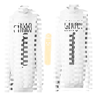 Cinnamons Apples Matching Couple Costume BFF Halloween Funny Sweatshirt - Monsterry