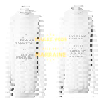 Enfant Marraine Comment Être Sage Cadeau Humour Enfant Sweater e - Cadeauxyz