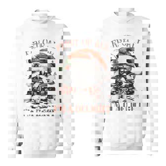First Of All I'm A Delight Raccoon Christmas Holiday Sweatshirt - Thegiftio UK