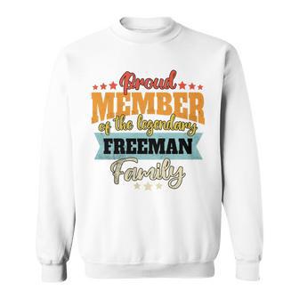 Freeman Nachname Freeman Sweatshirt - Geschenkecke