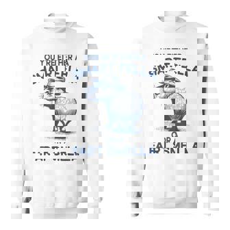 Capybara You're Either A Smart Fella Or A Fart Smella Sweatshirt - Seseable
