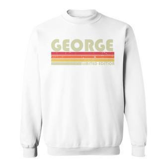 George Nachname Lustig Retrointage 80Er 90Er Geburtstagstreffen Sweatshirt - Geschenkecke