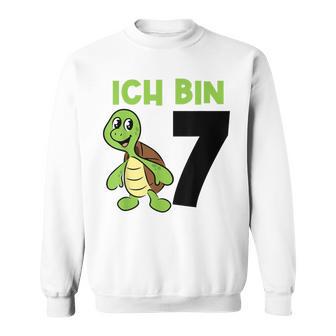 Ich Bin 7 7 Geburtstag Schildkröte Sweatshirt - Geschenkecke