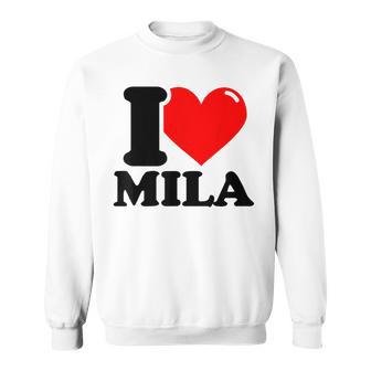 Ich Liebe Mila German Langu Gray Sweatshirt - Geschenkecke