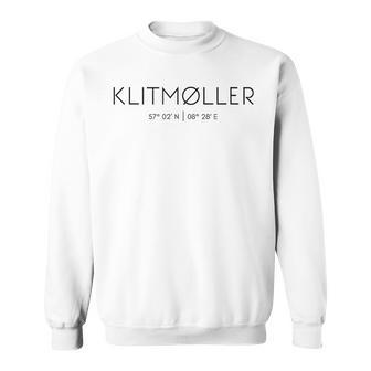 Klitmøller Klitmöller North Jutland Denmark North Sea Gray Sweatshirt - Geschenkecke