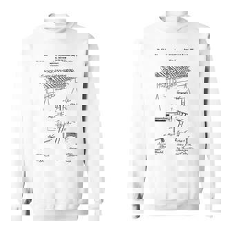Marimba Blueprint Vintage Patent Instrument Marimba Player Sweatshirt - Monsterry