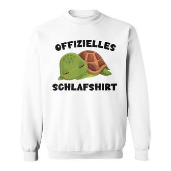 Offizielles Schlaf Schildkröte Turtle Gray S Sweatshirt - Geschenkecke