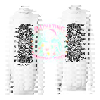 Radiology Christmas Santa Skeleton X-Ray Tech Rad Tech Sweatshirt - Monsterry