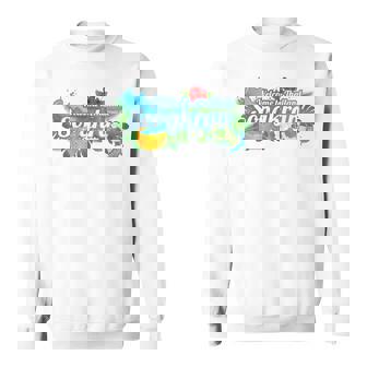 Songkran Thailand Water Games Vacation Palms Souvenir Beach Sweatshirt - Monsterry