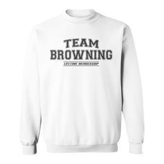 Team Browning Proud Surname Last Name Gray Sweatshirt - Geschenkecke