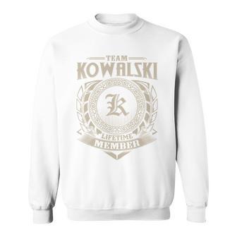 Team Kowalski Lifetime Member Last Name Kowalski Family Sweatshirt - Geschenkecke