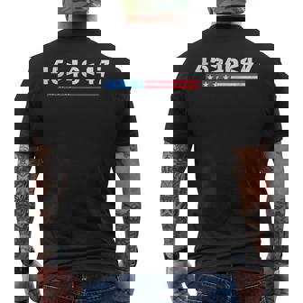 45 Is Greater Than 46 47 Is Greater Than 46 Trump Supporter Men's T-shirt Back Print - Monsterry