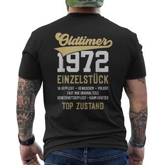 51 Jahre Oldtimer 1972Intage 51St Birthday T-Shirt mit Rückendruck - Geschenkecke