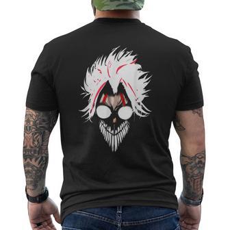 Anime Manga Shonen Character Dandadan Okarun Mask T-Shirt mit Rückendruck - Geschenkecke