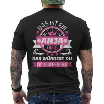 Anja Name Day Das Ist Ein Anja Ding T-Shirt mit Rückendruck - Geschenkecke