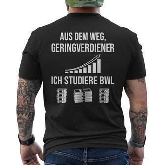 Aus Dem Weg Geringverdiener S T-Shirt mit Rückendruck - Geschenkecke