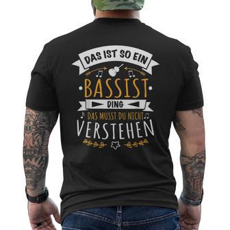 Bass Kontrabass Musician Das Ist So Ein Bassist Ding T-Shirt mit Rückendruck - Geschenkecke