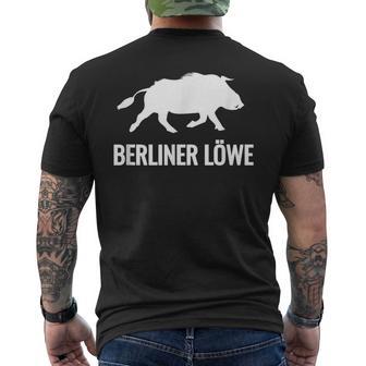 Berliner Löwe Wildschwein Geschenkidee T-Shirt mit Rückendruck - Geschenkecke