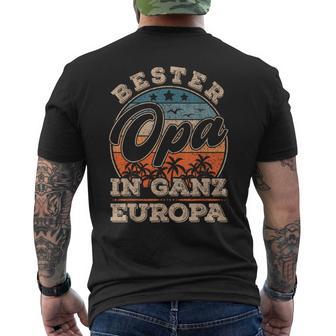 Bester Opa In Ganz Europa S T-Shirt mit Rückendruck - Geschenkecke