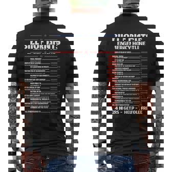 Bill Of Rights Emergency Hotline Constitution Premium Men's Back Print T-Shirt - Monsterry