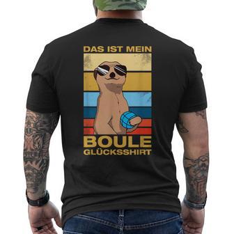 Boule Lucky Petanque T-Shirt mit Rückendruck - Geschenkecke