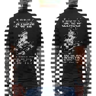 Call The Cops I Don’T Give A Fck Skateboarding Toad Japanese Men's T-shirt Back Print - Thegiftio UK