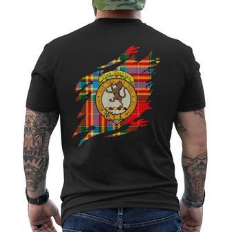 Chattan-Clan-Wappen Und Schottenkaro Schottischer Nachname T-Shirt mit Rückendruck - Geschenkecke