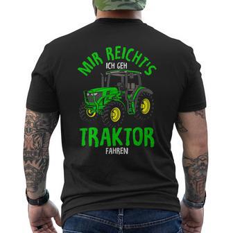 Children's Mir Reichts Ich Geh Traktor Fahren Tracker T-Shirt mit Rückendruck - Geschenkecke